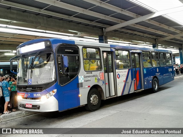 Transportes Capellini 33.106 na cidade de Campinas, São Paulo, Brasil, por José Eduardo Garcia Pontual. ID da foto: 12095016.