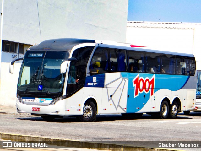 Auto Viação 1001 RJ 108.1091 na cidade de Rio de Janeiro, Rio de Janeiro, Brasil, por Glauber Medeiros. ID da foto: 12096477.