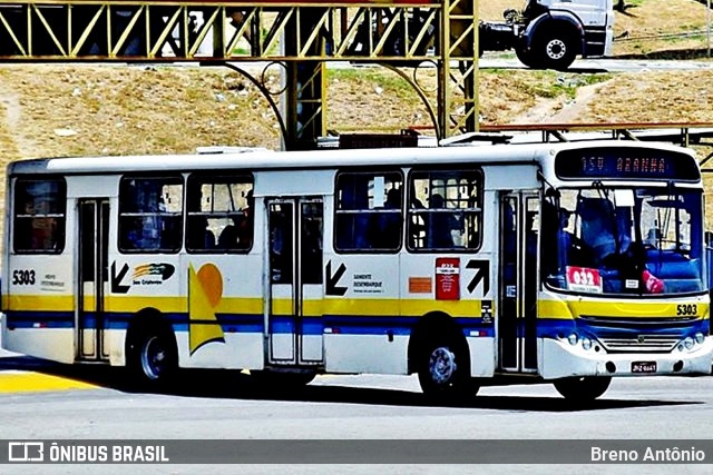 São Cristóvão Transportes 5303 na cidade de Aracaju, Sergipe, Brasil, por Breno Antônio. ID da foto: 12095340.