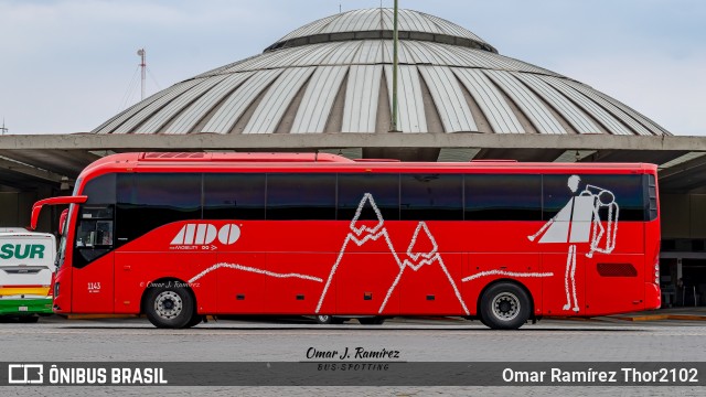 ADO - Autobuses de Oriente 1143 na cidade de Venustiano Carranza, Ciudad de México, México, por Omar Ramírez Thor2102. ID da foto: 12097807.