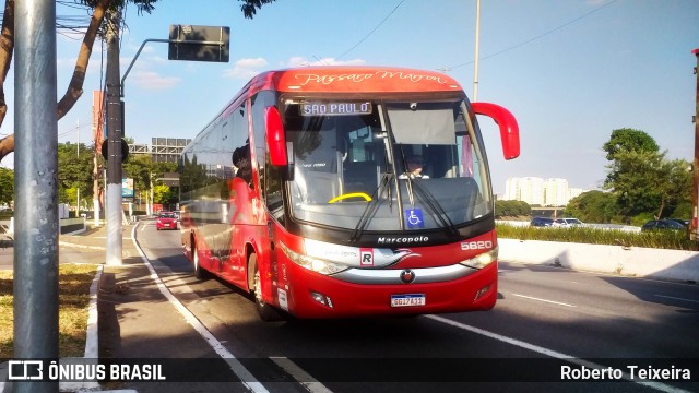 Empresa de Ônibus Pássaro Marron 5820 na cidade de São Paulo, São Paulo, Brasil, por Roberto Teixeira. ID da foto: 12098081.