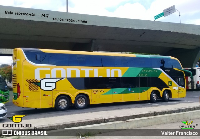 Empresa Gontijo de Transportes 25075 na cidade de Belo Horizonte, Minas Gerais, Brasil, por Valter Francisco. ID da foto: 12097653.
