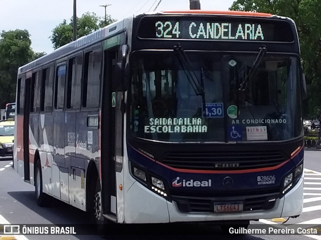 Viação Ideal B28606 na cidade de Rio de Janeiro, Rio de Janeiro, Brasil, por Guilherme Pereira Costa. ID da foto: 12097334.