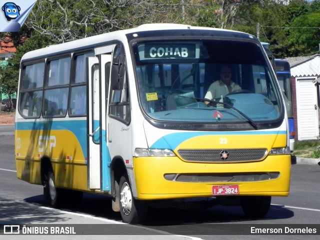 STP - Salinas Transportes de Passageiros 23 na cidade de Guaíba, Rio Grande do Sul, Brasil, por Emerson Dorneles. ID da foto: 12097309.