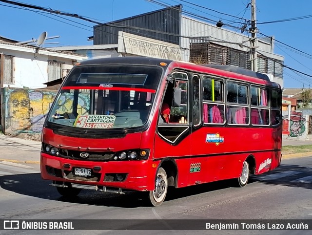 Buses Nuevo Amanecer ZL5172 na cidade de San Antonio, San Antonio, Valparaíso, Chile, por Benjamín Tomás Lazo Acuña. ID da foto: 12096953.