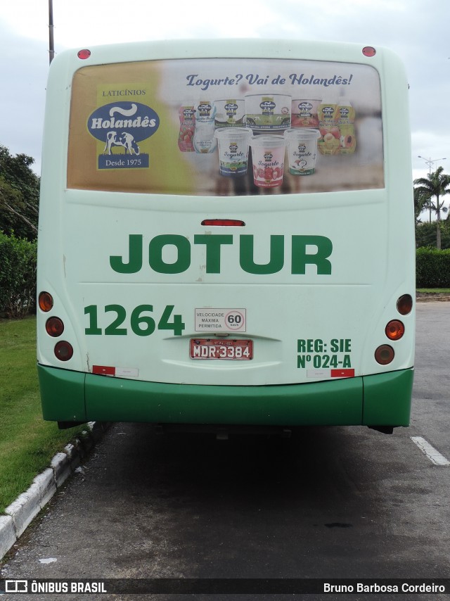 Jotur - Auto Ônibus e Turismo Josefense 1264 na cidade de Florianópolis, Santa Catarina, Brasil, por Bruno Barbosa Cordeiro. ID da foto: 12097443.