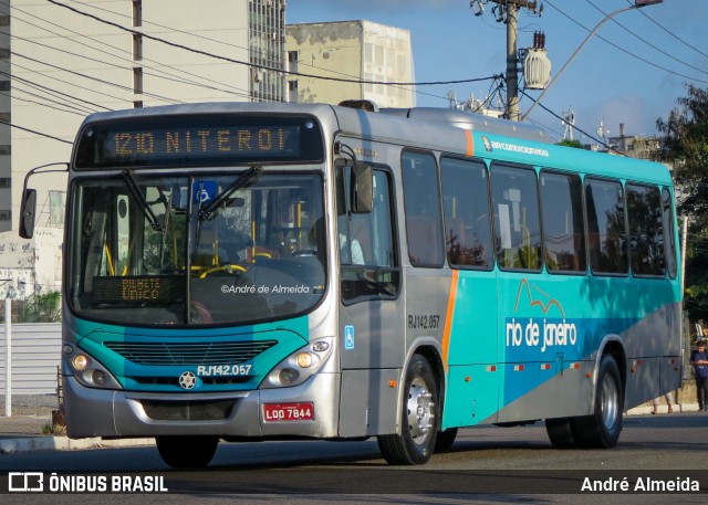 Expresso Rio de Janeiro RJ 142.057 na cidade de Niterói, Rio de Janeiro, Brasil, por André Almeida. ID da foto: 12097109.