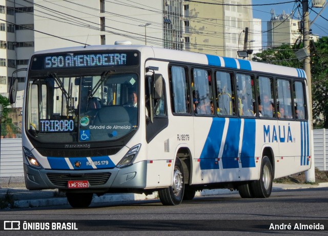 Viação Mauá RJ 185.179 na cidade de Niterói, Rio de Janeiro, Brasil, por André Almeida. ID da foto: 12097097.