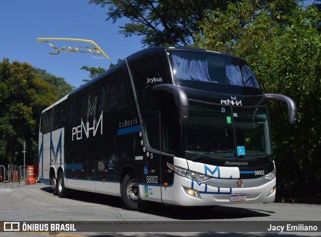 Empresa de Ônibus Nossa Senhora da Penha 58002 na cidade de São Paulo, São Paulo, Brasil, por Jacy Emiliano. ID da foto: 12098382.