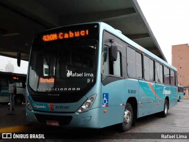 Auto Ônibus Fagundes RJ 101.407 na cidade de Niterói, Rio de Janeiro, Brasil, por Rafael Lima. ID da foto: 12098813.