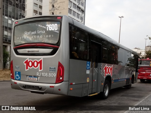 Auto Viação 1001 RJ 108.809 na cidade de Niterói, Rio de Janeiro, Brasil, por Rafael Lima. ID da foto: 12097379.