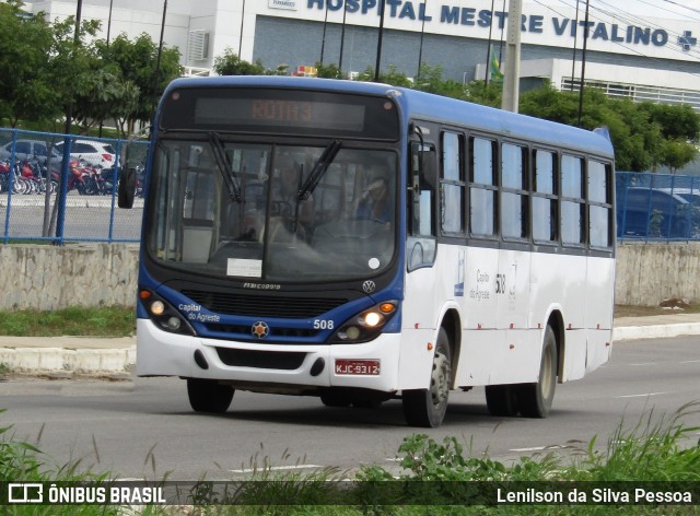 Capital do Agreste Transporte Urbano 508 na cidade de Caruaru, Pernambuco, Brasil, por Lenilson da Silva Pessoa. ID da foto: 12098345.