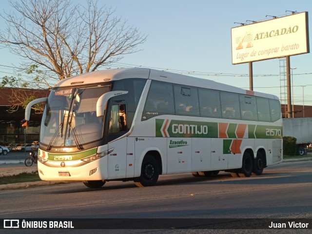 Empresa Gontijo de Transportes 21570 na cidade de Eunápolis, Bahia, Brasil, por Juan Victor. ID da foto: 12098824.