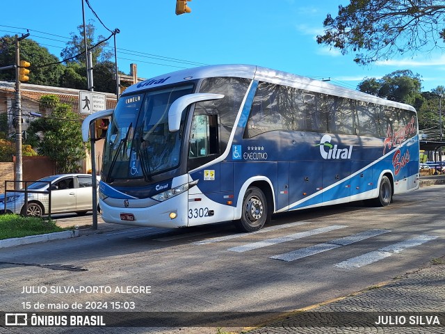 Citral Transporte e Turismo 3302 na cidade de Porto Alegre, Rio Grande do Sul, Brasil, por JULIO SILVA. ID da foto: 12098854.