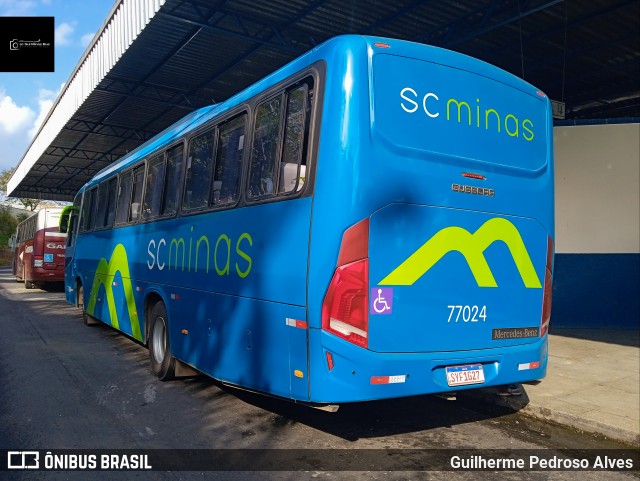 SC Minas Transportes 77024 na cidade de Lambari, Minas Gerais, Brasil, por Guilherme Pedroso Alves. ID da foto: 12099191.