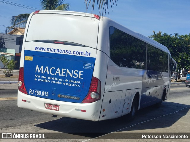 Rápido Macaense RJ 150.015 na cidade de Rio de Janeiro, Rio de Janeiro, Brasil, por Peterson Nascimento. ID da foto: 12097096.