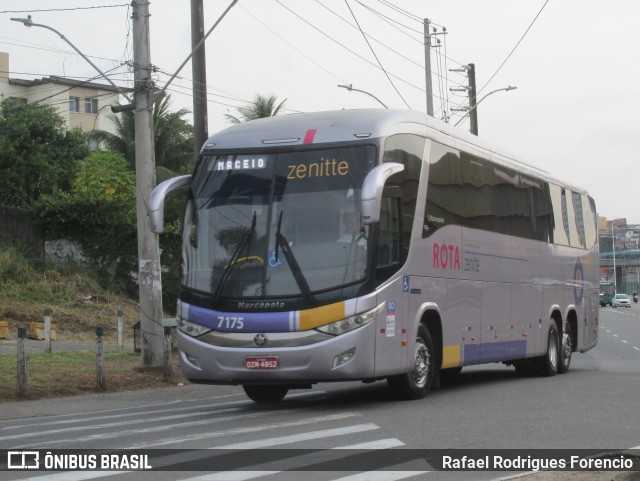 Rota Transportes Rodoviários 7175 na cidade de Salvador, Bahia, Brasil, por Rafael Rodrigues Forencio. ID da foto: 12096995.