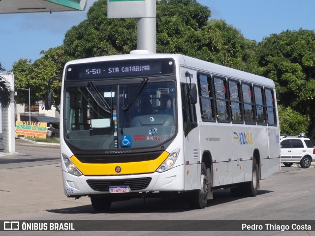 Via Sul TransFlor 5135 na cidade de Natal, Rio Grande do Norte, Brasil, por Pedro Thiago Costa. ID da foto: 12098667.