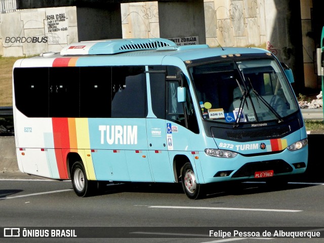 Turim Transportes e Serviços 8272 na cidade de Salvador, Bahia, Brasil, por Felipe Pessoa de Albuquerque. ID da foto: 12098477.
