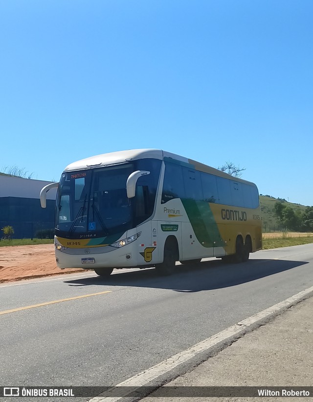 Empresa Gontijo de Transportes 18345 na cidade de Governador Valadares, Minas Gerais, Brasil, por Wilton Roberto. ID da foto: 12097626.
