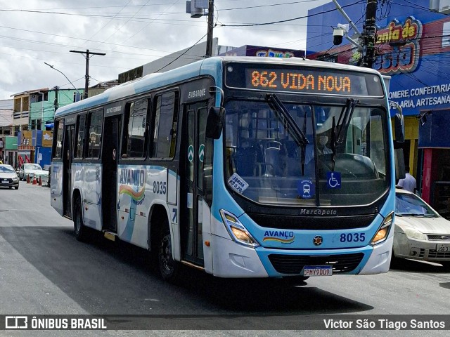 Avanço Transportes 8035 na cidade de Salvador, Bahia, Brasil, por Victor São Tiago Santos. ID da foto: 12096961.