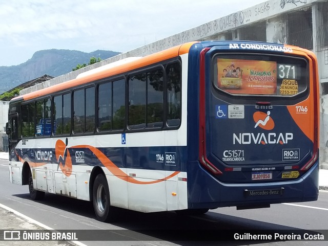 Viação Novacap C51571 na cidade de Rio de Janeiro, Rio de Janeiro, Brasil, por Guilherme Pereira Costa. ID da foto: 12097891.