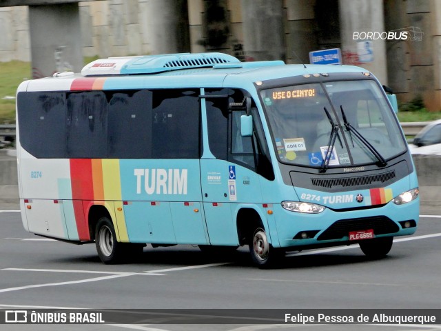 Turim Transportes e Serviços 8274 na cidade de Salvador, Bahia, Brasil, por Felipe Pessoa de Albuquerque. ID da foto: 12098465.