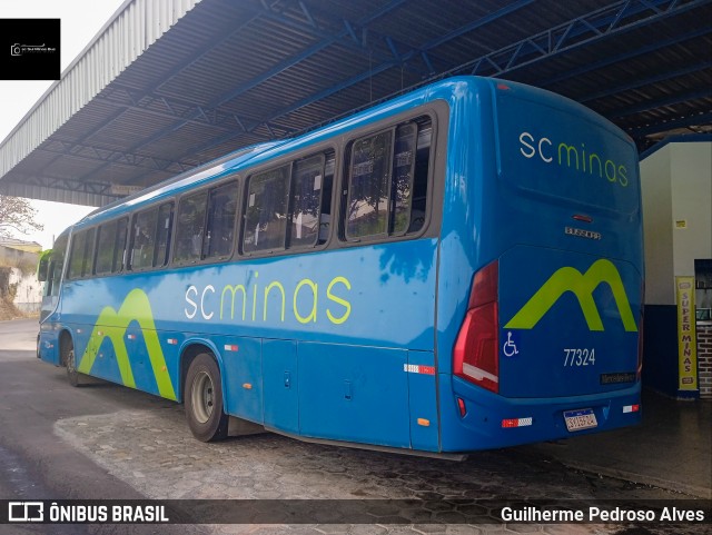 SC Minas Transportes 77324 na cidade de Lambari, Minas Gerais, Brasil, por Guilherme Pedroso Alves. ID da foto: 12099184.