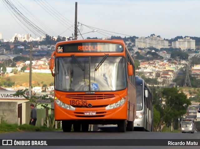 Auto Viação Santo Antônio 18G35 na cidade de Colombo, Paraná, Brasil, por Ricardo Matu. ID da foto: 12097655.