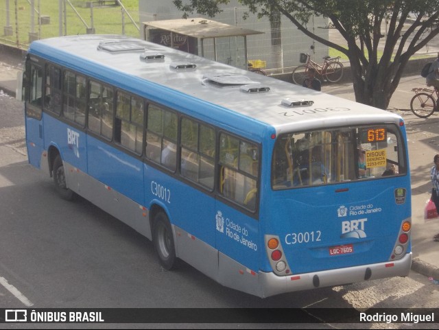 Transportes Futuro C30012 na cidade de Rio de Janeiro, Rio de Janeiro, Brasil, por Rodrigo Miguel. ID da foto: 12097908.