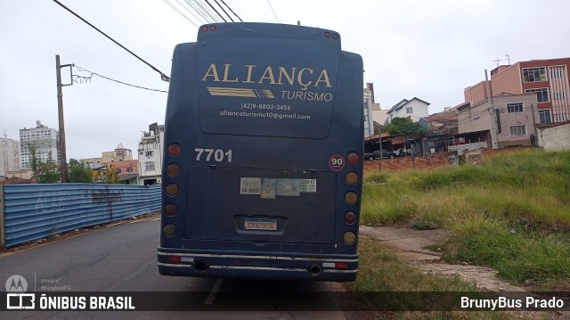 Aliança Turismo 7701 na cidade de Ponta Grossa, Paraná, Brasil, por BrunyBus Prado. ID da foto: 12098594.