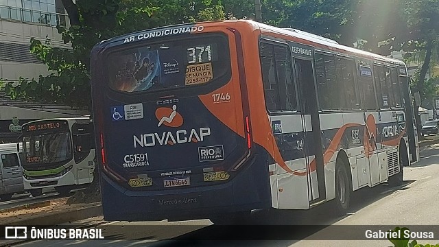 Viação Novacap C51591 na cidade de Rio de Janeiro, Rio de Janeiro, Brasil, por Gabriel Sousa. ID da foto: 12098456.