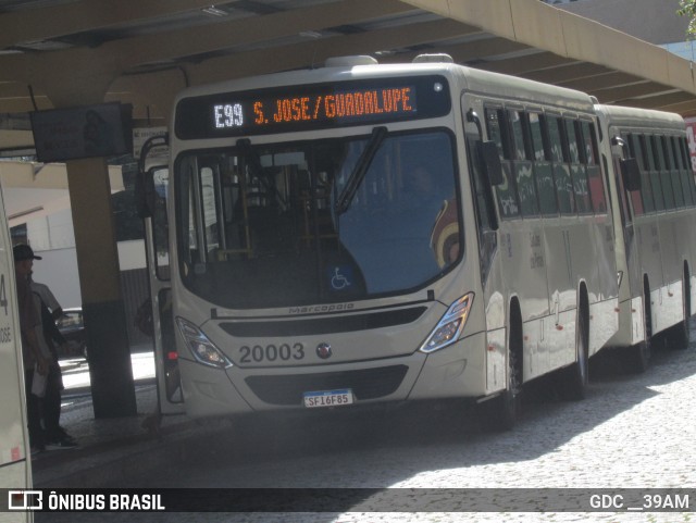 Auto Viação São José dos Pinhais 20003 na cidade de Curitiba, Paraná, Brasil, por GDC __39AM. ID da foto: 12097098.