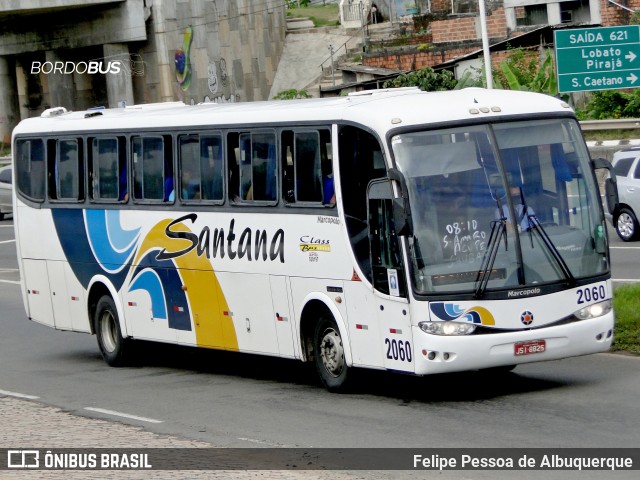 Empresas de Transportes Santana e São Paulo 2060 na cidade de Salvador, Bahia, Brasil, por Felipe Pessoa de Albuquerque. ID da foto: 12098715.