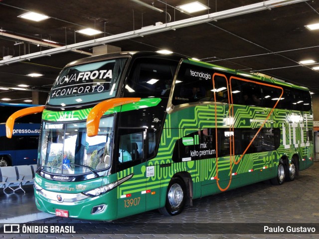 UTIL - União Transporte Interestadual de Luxo 13907 na cidade de Belo Horizonte, Minas Gerais, Brasil, por Paulo Gustavo. ID da foto: 12098944.