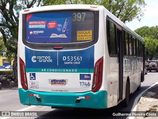 Transportes Campo Grande D53561 na cidade de Rio de Janeiro, Rio de Janeiro, Brasil, por Guilherme Pereira Costa. ID da foto: 12097614.