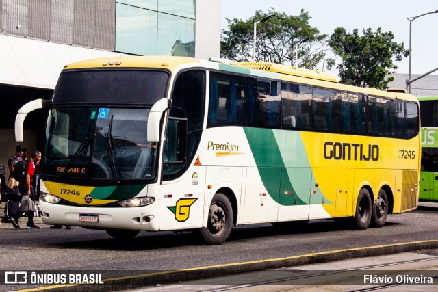 Empresa Gontijo de Transportes 17245 na cidade de Rio de Janeiro, Rio de Janeiro, Brasil, por Flávio Oliveira. ID da foto: 12098800.