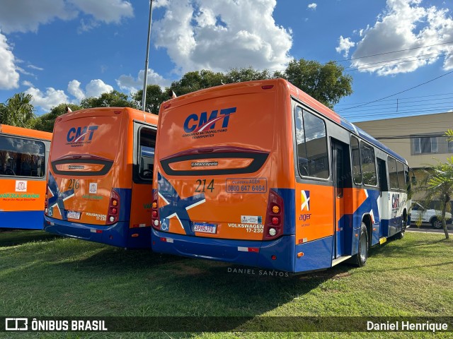 CMT - Consórcio Metropolitano Transportes 214 na cidade de Várzea Grande, Mato Grosso, Brasil, por Daniel Henrique. ID da foto: 12098631.