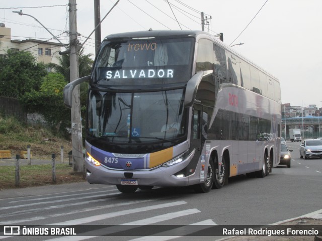 Rota Transportes Rodoviários 8475 na cidade de Salvador, Bahia, Brasil, por Rafael Rodrigues Forencio. ID da foto: 12099281.