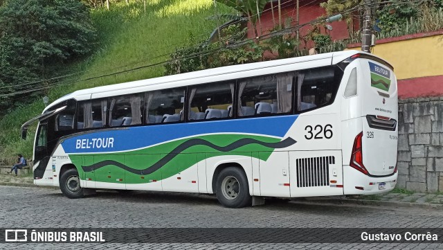 Bel-Tour Transportes e Turismo 326 na cidade de Petrópolis, Rio de Janeiro, Brasil, por Gustavo Corrêa. ID da foto: 12101638.