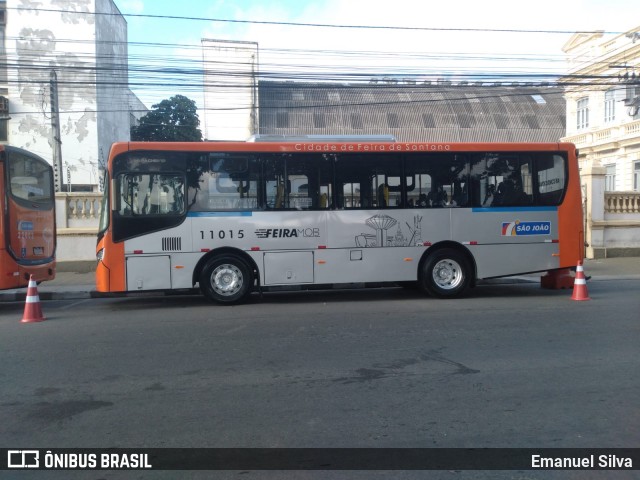 Auto Ônibus São João 11015 na cidade de Feira de Santana, Bahia, Brasil, por Emanuel Silva. ID da foto: 12100840.