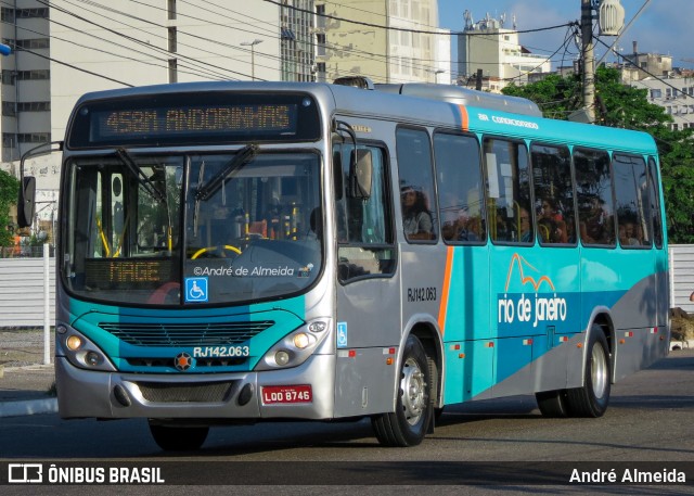 Expresso Rio de Janeiro RJ 142.063 na cidade de Niterói, Rio de Janeiro, Brasil, por André Almeida. ID da foto: 12099530.