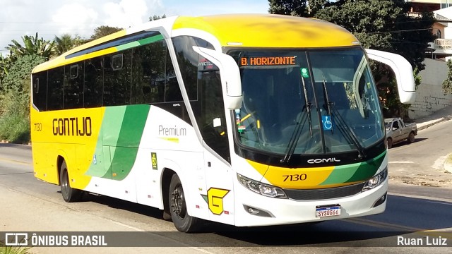 Empresa Gontijo de Transportes 7130 na cidade de Santa Luzia, Minas Gerais, Brasil, por Ruan Luiz. ID da foto: 12100896.