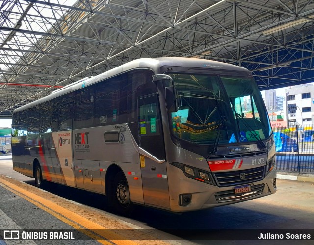 Next Mobilidade - ABC Sistema de Transporte 81.203 na cidade de São Bernardo do Campo, São Paulo, Brasil, por Juliano Soares. ID da foto: 12099450.
