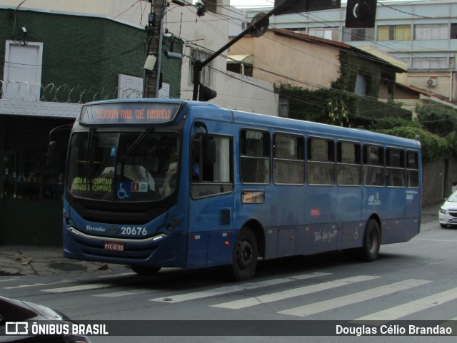 Viação Globo 20676 na cidade de Belo Horizonte, Minas Gerais, Brasil, por Douglas Célio Brandao. ID da foto: 12101157.