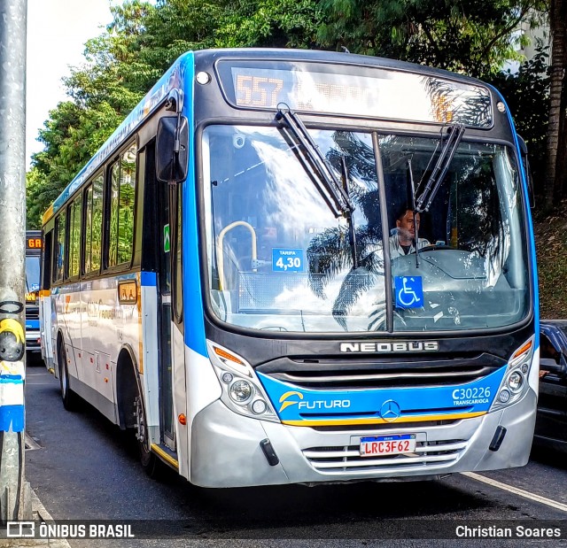 Transportes Futuro C30226 na cidade de Rio de Janeiro, Rio de Janeiro, Brasil, por Christian Soares. ID da foto: 12099465.