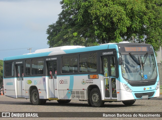 Rota Sol > Vega Transporte Urbano 35434 na cidade de Fortaleza, Ceará, Brasil, por Ramon Barbosa do Nascimento. ID da foto: 12099856.