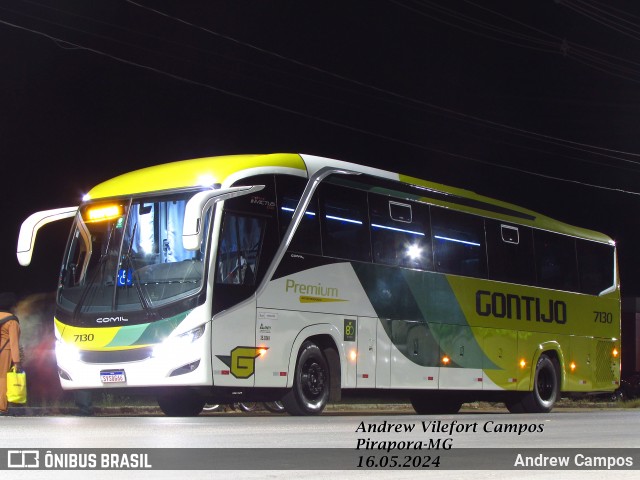 Empresa Gontijo de Transportes 7130 na cidade de Pirapora, Minas Gerais, Brasil, por Andrew Campos. ID da foto: 12099415.