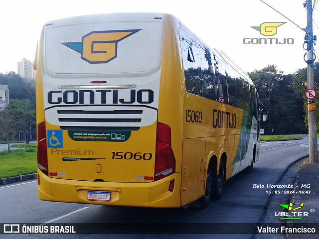 Empresa Gontijo de Transportes 15060 na cidade de Belo Horizonte, Minas Gerais, Brasil, por Valter Francisco. ID da foto: 12099416.