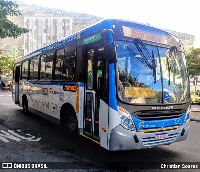 Transportes Futuro C30204 na cidade de Rio de Janeiro, Rio de Janeiro, Brasil, por Christian Soares. ID da foto: 12099467.